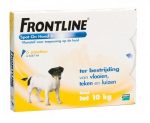 Afbeelding Frontline Spot on Hond S 6 pipetten door DierenwinkelXL.nl