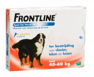 Afbeelding Frontline Spot on Hond XL 6 pipetten door DierenwinkelXL.nl