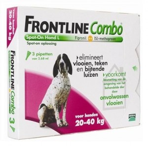 Afbeelding Frontline Combo Spot-On Hond L 3 pipetten door DierenwinkelXL.nl