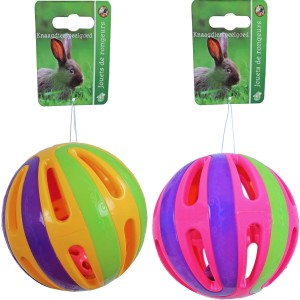 De Boon - knaagdierspeelgoed bal plastic met bel