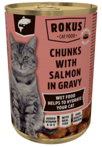 Rokus Cat - Chunks With Salmon in Gravy