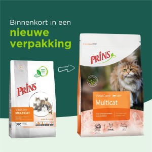 Afbeelding Prins Vitalcare Multicat kattenvoer 1.5 kg door DierenwinkelXL.nl