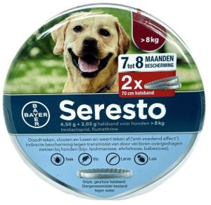 Afbeelding Seresto halsband grote hond (vanaf 8 kg) 2-pack 1 verpakking door DierenwinkelXL.nl