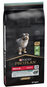 Pro Plan Optidigest Medium Puppy Sensitive Digestion Lam hondenvoer 12 kg