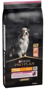 Afbeelding Pro Plan Optiderma Medium & Large Adult 7+ Sensitive Skin hondenvoer 14 kg door DierenwinkelXL.nl