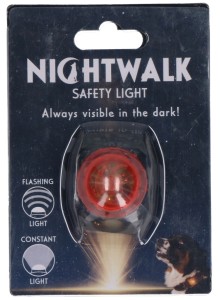 Nightwalk Safety Light - Veiligheidslampje voor de halsband - Hondenlampje - 2 Standen - Tot 100 uur - Tot 200 meter zichtbaar - Oranje