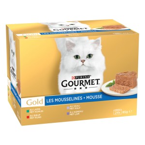 Gourmet - Gold Mousse Rund/Konijn/Kalf/Lam