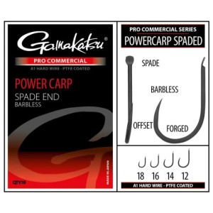 Gamakatsu Pro-C Powercarp Spade  A1 PTFE BL -