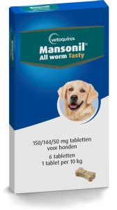 Mansonil - Wormmiddel Tasty Dog