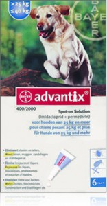 Bayer Advantix Vlooien & Teken Pipetten - Hond