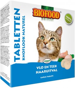Afbeelding Biofood Tabletten Knoflook Naturel voor de kat Per verpakking door DierenwinkelXL.nl