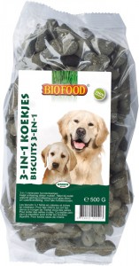 Afbeelding Biofood 3-in-1 koekjes voor de hond 500 gram door DierenwinkelXL.nl