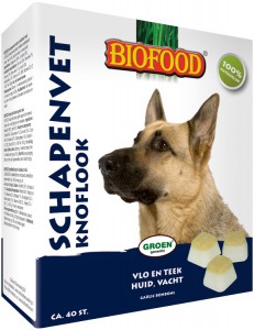 Afbeelding Biofood Schapenvet Maxi Bonbons met knoflook Per verpakking door DierenwinkelXL.nl