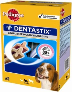 Afbeelding Dentastix Medium hondensnack 10-25 kg Omdoos (28 stuks) door DierenwinkelXL.nl