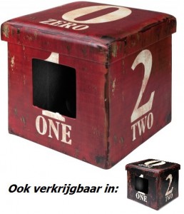 Afbeelding D&D Ottoman One Dark door DierenwinkelXL.nl