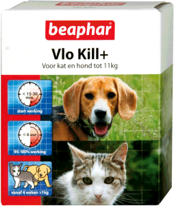 Afbeelding Beaphar Vlo Kill (tot 11 kg) kat en hond 6 Tabletten door DierenwinkelXL.nl
