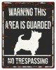 D&D - Waarschuwingsbord Square Terrier (zwart)
