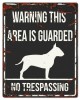D&D - Waarschuwingsbord Square Bull Terrier (zwart)