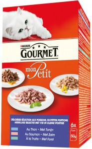 Afbeelding Gourmet - Mon Petit - Tonijn, Zalm & Forel door DierenwinkelXL.nl