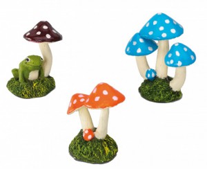 Ebi - Decor Mini Set 3st. Mushrooms