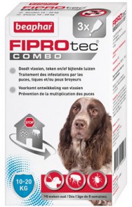 Afbeelding Beaphar FiproTec Combo hond 10-20 kg Anti-Vlo Per stuk door DierenwinkelXL.nl