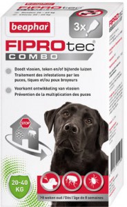 Afbeelding Beaphar FiproTec Combo hond 20-40 kg Anti-Vlo Per stuk door DierenwinkelXL.nl