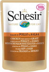 Afbeelding Schesir - Pouch - Plakjes Kip in Saus door DierenwinkelXL.nl