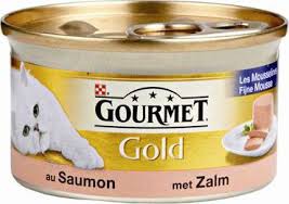 Afbeelding Gourmet Gold Mousse 85 g - Kattenvoer - Zalm door DierenwinkelXL.nl
