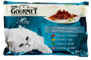 Afbeelding Gourmet Perle Pouch Multipack 4x85 g - Kattenvoer - Vleesmix&Vlees door DierenwinkelXL.nl