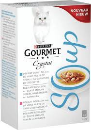 Afbeelding Gourmet Crystal Soup Pouch Multipack - Kattenvoer - Tonijn 4x40 g door DierenwinkelXL.nl