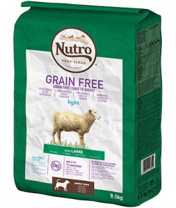 Afbeelding Nutro Grain Free Adult Light Lam hondenvoer 9.5 kg door DierenwinkelXL.nl