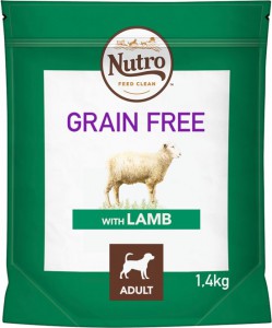 Afbeelding Nutro Grain Free Adult Medium Lam hondenvoer 1.4 kg door DierenwinkelXL.nl