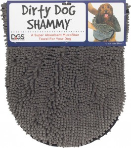 Afbeelding Beeztees Dirty Dog Handdoek Shammy - Grijs door DierenwinkelXL.nl