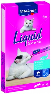 Afbeelding Vitakraft Liquid Snacks kattensnoep Zalm door DierenwinkelXL.nl