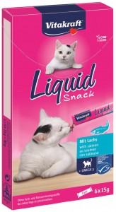 Afbeelding Vitakraft Liquid Snacks kattensnoep Zalm door DierenwinkelXL.nl