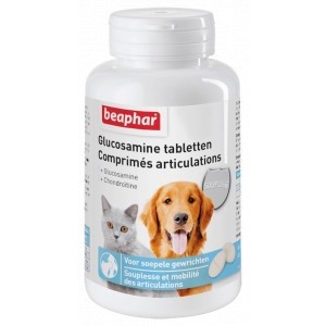 Afbeelding Beaphar Glucosamine Tabletten voor hond en kat 60 Tabletter door DierenwinkelXL.nl