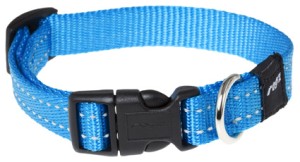 Afbeelding Rogz for dogs snake halsband voor hond turquoise 16 mmx26-40 cm door DierenwinkelXL.nl