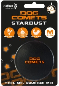 Afbeelding Dog Comets Ball Stardust - Zwart / Oranje door DierenwinkelXL.nl