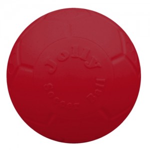 Afbeelding Jolly soccer ball rood 20 cm door DierenwinkelXL.nl