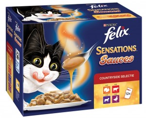 Afbeelding Felix Sensations Sauces 12x100 g - Kattenvoer - Selectie door DierenwinkelXL.nl