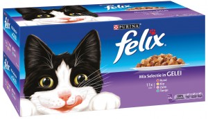 Felix Mix Selectie in Gelei (44 stuks) kattenvoer Per doos (44 stuks)