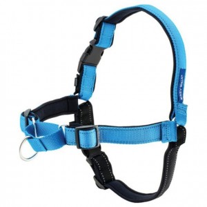 Afbeelding Petsafe Easy Walk Deluxe Harness Blauw&Zwart - Hondenopvoeding - Large door DierenwinkelXL.nl