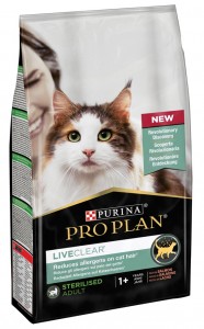 Afbeelding Pro Plan LiveClear Sterilised Adult met zalm kattenvoer 1.4 kg door DierenwinkelXL.nl